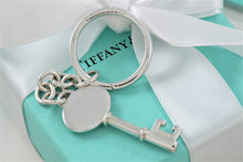 Load image into Gallery viewer, Tiffany &amp; Co. Silver Vintage Oval Key Pendant Keychain
