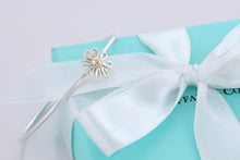 Load image into Gallery viewer, Tiffany &amp; Co. Paloma Picasso Gold &amp; Silver Daisy Flower Hook Bangle Bracelet
