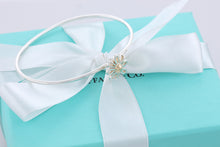 Load image into Gallery viewer, Tiffany &amp; Co. Paloma Picasso Gold &amp; Silver Daisy Flower Hook Bangle Bracelet
