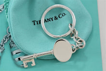 Load image into Gallery viewer, Tiffany &amp; Co. Silver Vintage Oval Key Pendant Keychain
