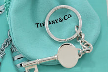 Load image into Gallery viewer, Tiffany &amp; Co. Silver Vintage Oval Key Pendant Keychain
