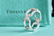Load image into Gallery viewer, Tiffany &amp; Co. Silver Signature &quot;X&quot; Open Band Ring
