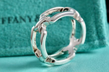 Load image into Gallery viewer, Tiffany &amp; Co. Silver Signature &quot;X&quot; Open Band Ring

