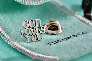 Tiffany & Co. Silver "God Loves You" Pin