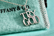 Load image into Gallery viewer, Tiffany &amp; Co. Silver &quot;Try God&quot; Pendant Necklace
