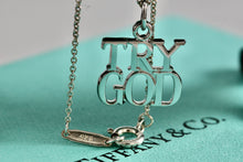 Load image into Gallery viewer, Tiffany &amp; Co. Silver &quot;Try God&quot; Pendant Necklace
