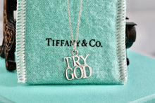 Load image into Gallery viewer, Tiffany &amp; Co. Silver &quot;Try God&quot; Pendant Necklace
