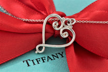 Load image into Gallery viewer, Tiffany &amp; Co. Paloma Picasso Silver Venezia Goldoni Heart Necklace
