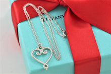 Load image into Gallery viewer, Tiffany &amp; Co. Paloma Picasso Silver Venezia Goldoni Heart Necklace
