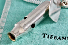 Load image into Gallery viewer, Tiffany &amp; Co. Vintage Silver Tube Whistle Rectangle Tag Keychain
