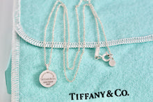 Load image into Gallery viewer, Return To Tiffany &amp; Co. Silver Mini Circle Pendant Necklace
