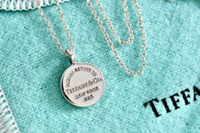 Load image into Gallery viewer, Return To Tiffany &amp; Co. Silver Mini Circle Pendant Necklace

