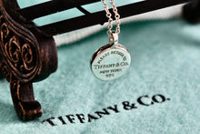 Load image into Gallery viewer, Return To Tiffany &amp; Co. Silver Mini Circle Pendant Necklace
