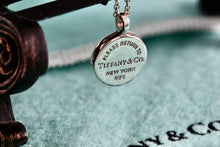 Load image into Gallery viewer, Return To Tiffany &amp; Co. Silver Mini Circle Pendant Necklace
