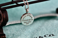 Load image into Gallery viewer, Return To Tiffany &amp; Co. Silver Mini Circle Pendant Necklace
