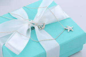 Tiffany & Co. Elsa Peretti Silver Mini Starfish Pendant Necklace