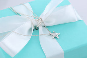 Tiffany & Co. Elsa Peretti Silver Mini Starfish Pendant Necklace