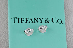 Tiffany & Co. Sterling Silver (2) Round Pie Crust Earring backs