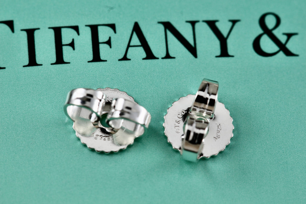 Tiffany & Co. Sterling Silver (2) Round Pie Crust Earring backs