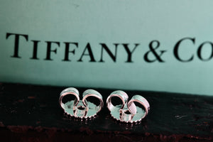 Tiffany & Co. Sterling Silver (2) Round Pie Crust Earring backs