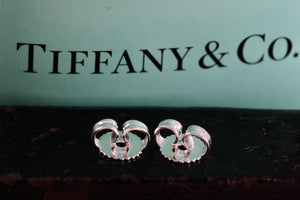 Tiffany & Co. Sterling Silver (2) Round Pie Crust Earring backs