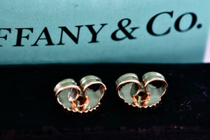 Tiffany & Co. 18K Gold (2) Round Pie Crust Earring Back