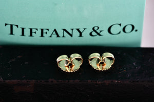 Tiffany & Co. 18K Gold (2) Round Pie Crust Earring Back