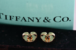 Tiffany & Co. 18K Gold (2) Round Pie Crust Earring Back