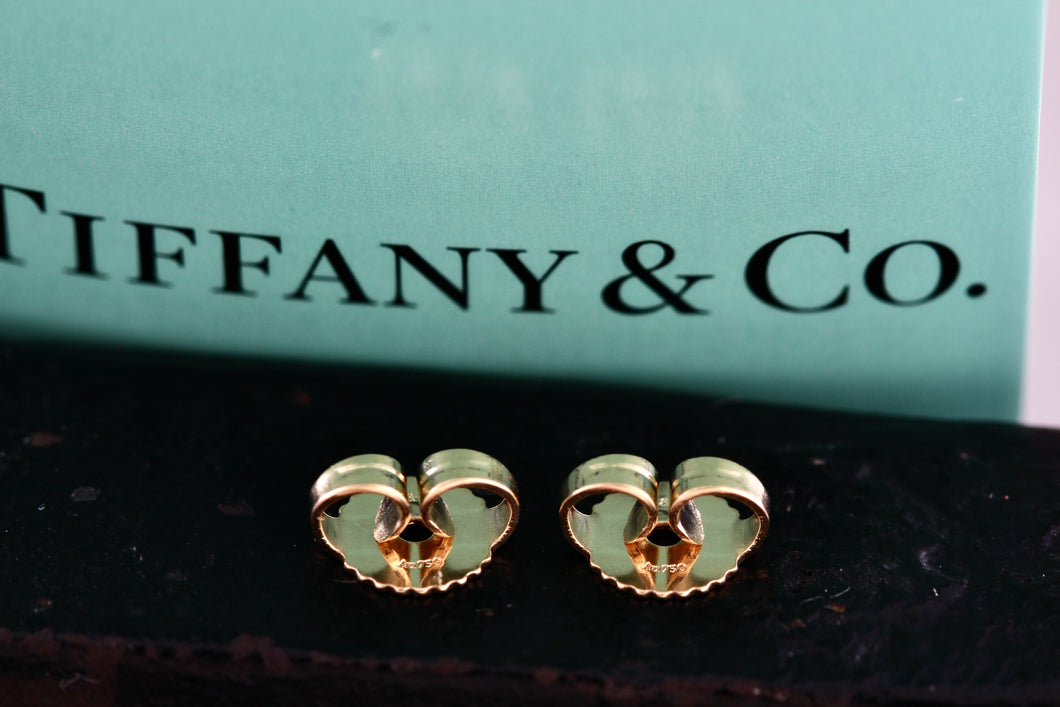 Tiffany & Co. 18K Gold (2) Round Pie Crust Earring Back