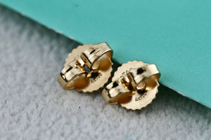 Tiffany & Co. 18K Gold (2) Round Pie Crust Earring Back