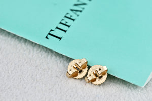 Tiffany & Co. 18K Gold (2) Round Pie Crust Earring Back