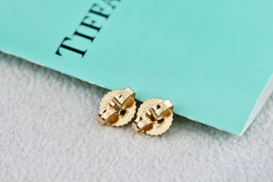 Tiffany & Co. 18K Gold (2) Round Pie Crust Earring Back