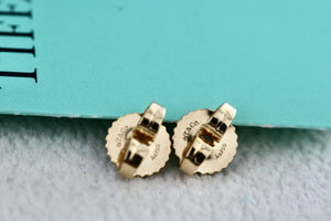 Tiffany & Co. 18K Gold (2) Round Pie Crust Earring Back