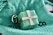 Load image into Gallery viewer, Tiffany &amp; Co. Silver Blue Enamel Giftbox Charm
