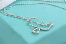 Load image into Gallery viewer, Tiffany &amp; Co. Paloma Picasso Silver Dove Bird Necklace
