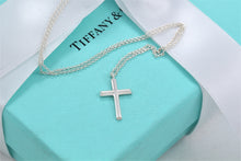 Load image into Gallery viewer, Tiffany &amp; Co. Paloma Picasso Tenderness Heart Mini Cross Necklace
