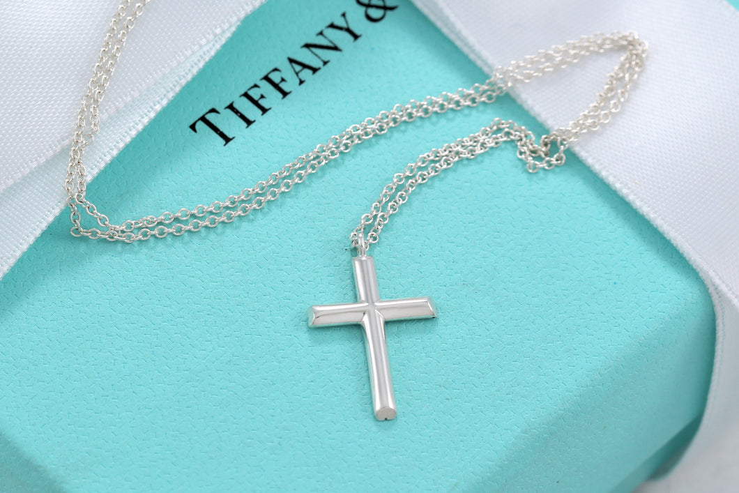 Tiffany & Co. Paloma Picasso Tenderness Heart Mini Cross Necklace