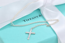 Load image into Gallery viewer, Tiffany &amp; Co. Paloma Picasso Tenderness Heart Mini Cross Necklace
