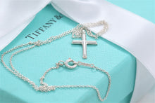 Load image into Gallery viewer, Tiffany &amp; Co. Paloma Picasso Tenderness Heart Mini Cross Necklace
