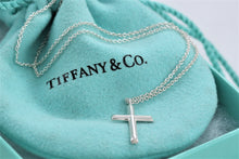 Load image into Gallery viewer, Tiffany &amp; Co. Paloma Picasso Tenderness Heart Mini Cross Necklace
