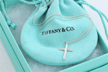 Load image into Gallery viewer, Tiffany &amp; Co. Paloma Picasso Tenderness Heart Mini Cross Necklace
