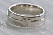 Load image into Gallery viewer, Tiffany &amp; Co. Silver Tiffany T Two Ring Size 5
