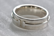 Load image into Gallery viewer, Tiffany &amp; Co. Silver Tiffany T Two Ring Size 5
