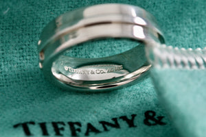 Tiffany & Co. Silver Tiffany T Two Ring Size 5