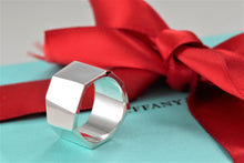Load image into Gallery viewer, Tiffany &amp; Co. Silver Frank Gehry Folded Octagon Torque Ring Size 5.5
