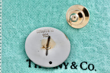 Load image into Gallery viewer, Tiffany &amp; Co. Vintage 14K Gold Inlay Blue Sapphire Silver Union Pacific 5 Star Brooch Pin
