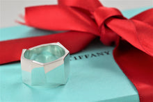 Load image into Gallery viewer, Tiffany &amp; Co. Silver Frank Gehry Folded Octagon Torque Ring Size 5.5
