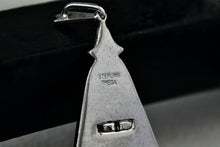 Load image into Gallery viewer, Theda Sterling Silver Mother Of Pearl Star of David Pendulum Rhinestone Charm Pendant
