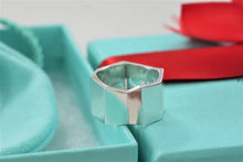Load image into Gallery viewer, Tiffany &amp; Co. Silver Frank Gehry Folded Octagon Torque Ring Size 5.5
