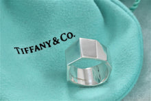 Load image into Gallery viewer, Tiffany &amp; Co. Silver Frank Gehry Folded Octagon Torque Ring Size 5.5
